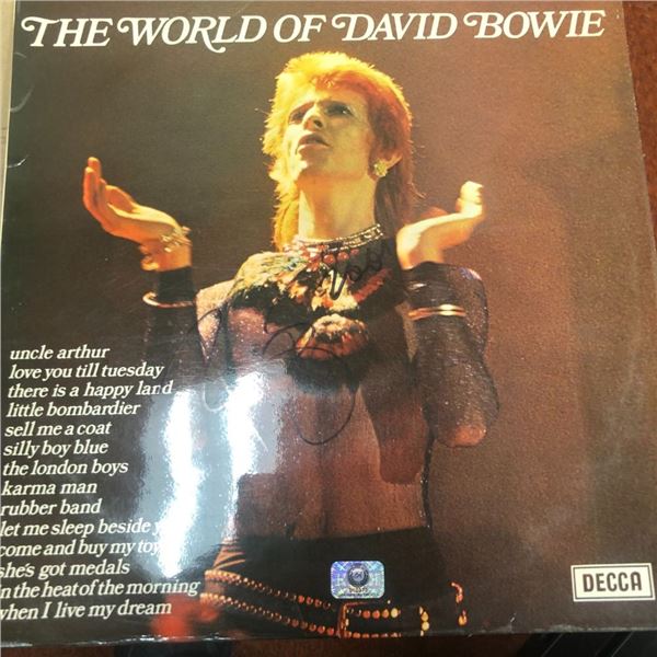 Signed The World Of David Bowie Album Cover