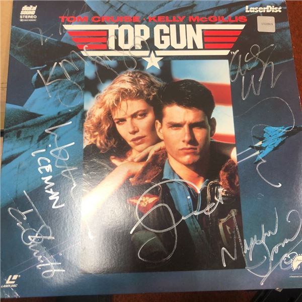 Signed Top Gun Soundtrack Album Cover