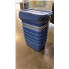 Image 2 : 7 SMALL TOTES W/ LIDS
