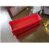 Image 2 : Stack of long red parts bins