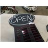 Image 2 : LIGHT UP OPEN SIGN WITH ADJUSTABLE BUSINESS HOURS