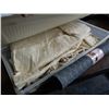 Image 4 : STORAGE TOTE WITH DRAPES AND NEW RUBBER BACKED FLOOR MAT