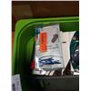 Image 3 : TRAY OF ELECTRONICS, HEADPHONES, WIRELESS MOUSE, LIGHTNING ADAPTERS, ETC
