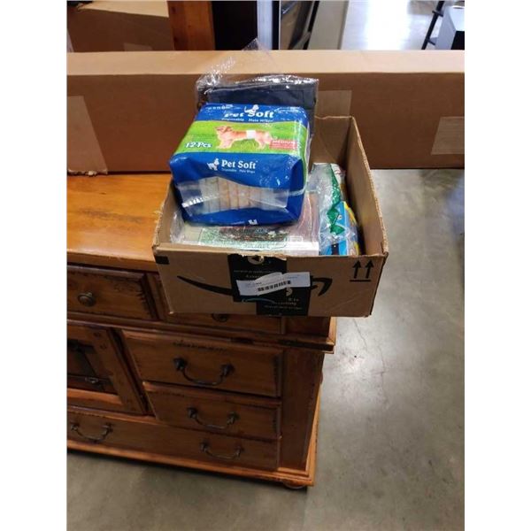 PET ITEMS, GROOMING TOOLS, TRAINING COLLAR, CAT DOOR AND DOG DIAPERS