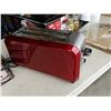 Image 4 : BETTY CROCKER TOASTER - DENTED, GLASS GAME BOARD, SPICES, VASES, METAL HANGING SHELF AND SMALL PLANT