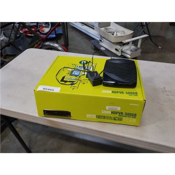 500GB HARD DRIVE IN SHAW PVR