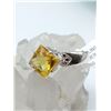 Image 2 : NATURAL STERLING SILVER CITRINE RING RETAIL $250