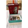 Image 1 : WOODEN JEWELLERY BOX AND BOX OF VARIOUS JEWELLERY
