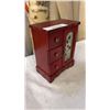 Image 3 : WOODEN JEWELLERY BOX AND BOX OF VARIOUS JEWELLERY