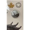 Image 2 : 2018 CANADIAN 3 DOLLAR FINE SILVER COIN "CARIBOU" .9999 SILVER
