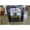 Image 2 : SMALL IKEA BLACK CUBICAL SHELF - 31 INCHES WIDE X 31 1/2 INCHES TALL