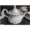 Image 3 : MEMORY LANE ROYAL ALBERT TEAPOT, CUPS AND SAUCERS, CREAM AND SUGAR WITH TRAY AND CAKE PLATE