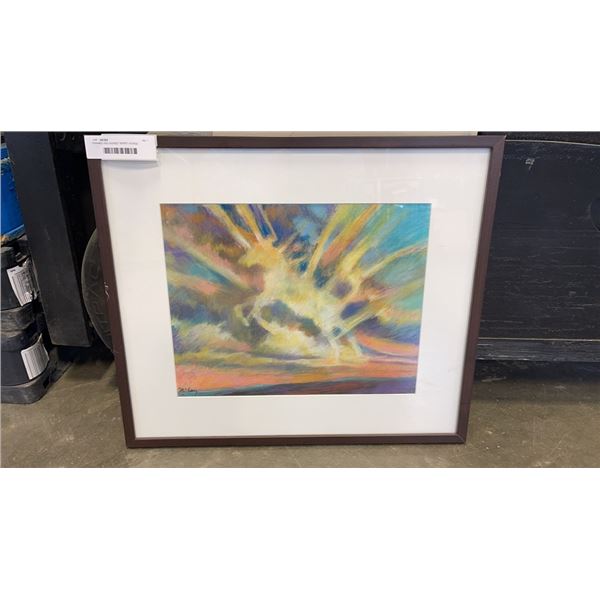 FRAMED AND SIGNED "SPIRIT HORSE EXPERIENCING TRANSCENDENCE" BY DIERDRE MCCAY