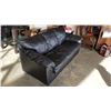 Image 2 : BLACK LEATHER SOFA