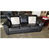Image 5 : BLACK LEATHER SOFA