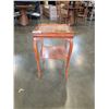 Image 2 : Antique oak 2 tier parlour table with gallery top