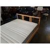 Image 2 : DOUBLE SIZE PINE BED FRAME WITH IKEA MATTRESS