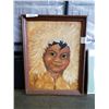 Image 2 : 2 FIRST NATIONS PORTRAITS ON CANVAS AND BOARD
