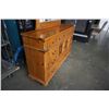 Image 3 : PROGRESSIVE FURNITURE 8 DRAWER DRESSER WITH MIRROR, METAL BANDING, RUSTIC