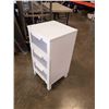 Image 2 : WHITE 3 DRAWER NIGHTSTAND