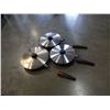 Image 2 : 3 German Woll Diamind lite non stick, induction saucepans with detachable handles and lids