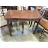Image 2 : VINTAGE FLIP TOP DINING TABLE WITH 3 LEAFS AND 5 CHAIRS