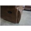 Image 8 : BRAND NEW BROWN STITCHED AIR LEATHER 3PC CORNER RECLINING SECTIONAL W/ CONSOLE, CUP HOLDERS AND BRAS