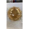 Image 8 : CARNIVAL GLASS FRUIT BOWL, ETCHED GLASS BOWL, VITRIFIED WOOD AND SONS PEDESTAL DISH AND ROYALTON TRA