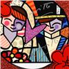 Image 2 : Romero Britto, "Honey" Framed Original Mixed Media on Board, Hand Signed with Certificate of of Auth