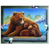 Image 1 : Ferjo, "Spreading the Love" Original Painting on Canvas, Hand Signed with Letter of Authenticity.