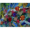 Image 3 : Vera V. Goncharenko- Original Painting on Cutout Steel and Board "Love in the Island"