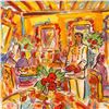 Image 2 : Wayne Ensrud "L'Ameloise (Michelin Three Star Restaurant)" Mixed Media Original Artwork; Hand Signed