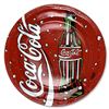 Image 1 : Steve Kaufman (1960-2010) "Coca-Cola" Hand Painted Plate, Hand Signed with Letter of Authenticity.