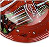 Image 2 : Steve Kaufman (1960-2010) "Coca-Cola" Hand Painted Plate, Hand Signed with Letter of Authenticity.