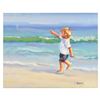 Image 3 : Lucelle Raad, "Ship Ahoy" Framed Original Acrylic Painting on Canvas, Hand Signed with Letter of Aut