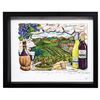 Image 1 : Charles Fazzino- 3D Construction Silkscreen Serigraph "A Tasting in Wine Country"