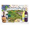 Image 2 : Charles Fazzino- 3D Construction Silkscreen Serigraph "A Tasting in Wine Country"