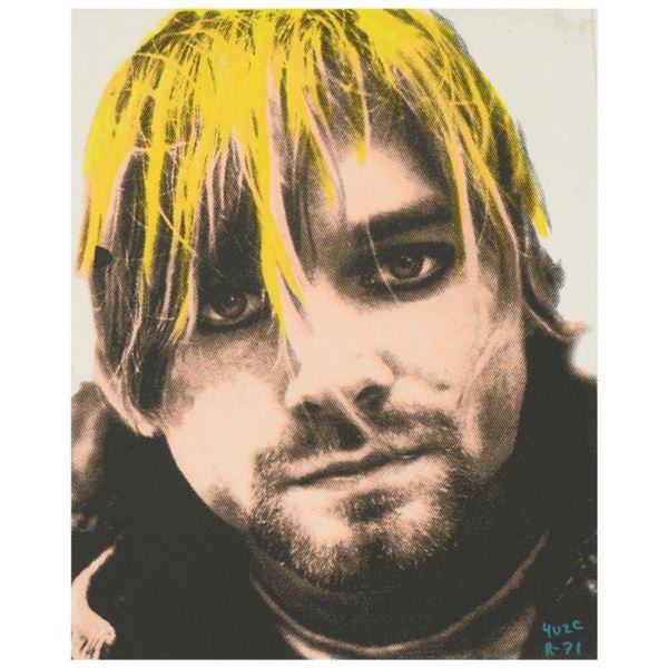 Ringo Daniel Funes (Protege of Andy Warhol's Apprentice, Steve Kaufman), "Kurt's Music Notes (Cobain