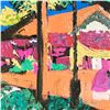 Image 3 : Paul Blaine Henrie (1932-1999), "Afternoon on Olivera St" Hand Signed Original Painting on Canvas (3
