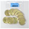 Image 1 : 10 Gold Plated Bitcoin Commemorative Rounds