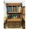 Image 1 : Compact Maple Book Cabinet with Books