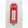 Image 1 : Embossed Metal Coca-Cola Thermometer