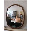 Image 1 : Vintage Wood Framed Wall Mirror