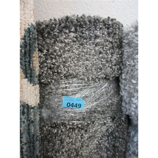 5' x 7' Grey Shag Area Carpet