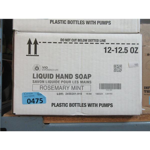 Case of 12 x 12.5 Oz Rosemary Mint Hand Soap