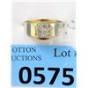 Image 1 : Estate - 10KT Gold and Diamond Unisex Ring