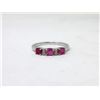 Image 1 : Sterling Silver Ruby & Diamond Ring