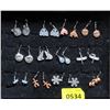 Image 1 : 12 New Pairs of Frederick Design Metal Earrings