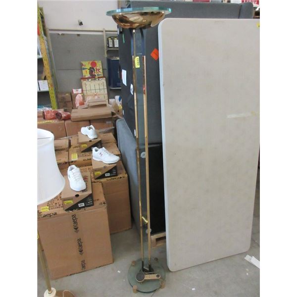 Glass & Brass Floor Lamp