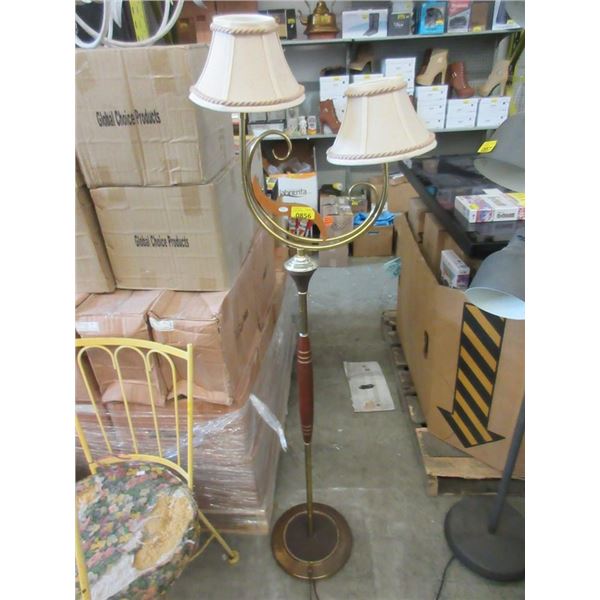 Vintage Double Shade Floor Lamp